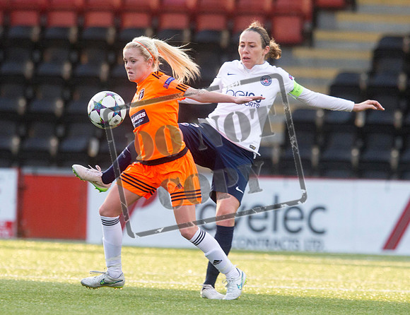 Soccer - UEFA Women's Champions League - Quarter Final - Glasgow City v Paris St Germain - Excelsior Stadium