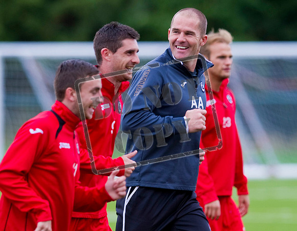 Partick Thistle training