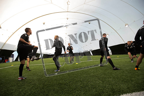 St Mirren training under the Dome