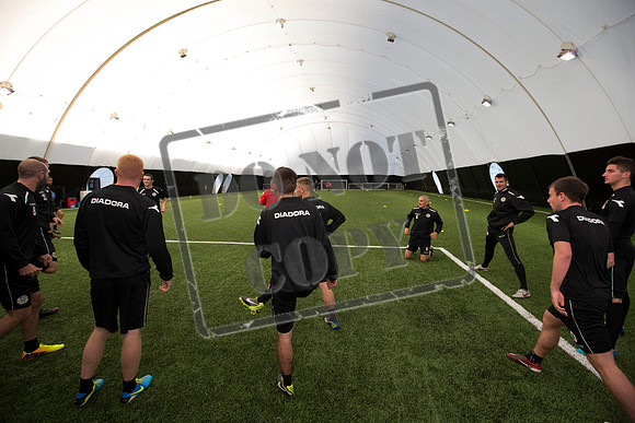 St Mirren training under the Dome