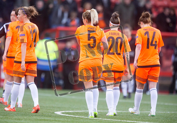 Soccer - UEFA Women's Champions League - Quarter Final - Glasgow City v Paris St Germain - Excelsior Stadium