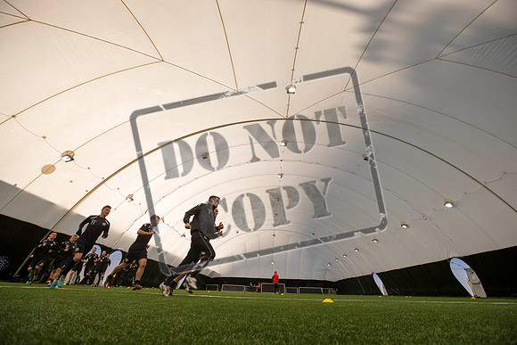St Mirren training under the Dome