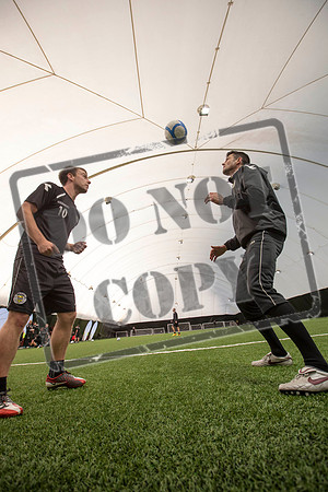St Mirren training under the Dome