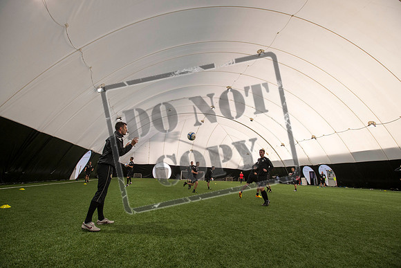 St Mirren training under the Dome