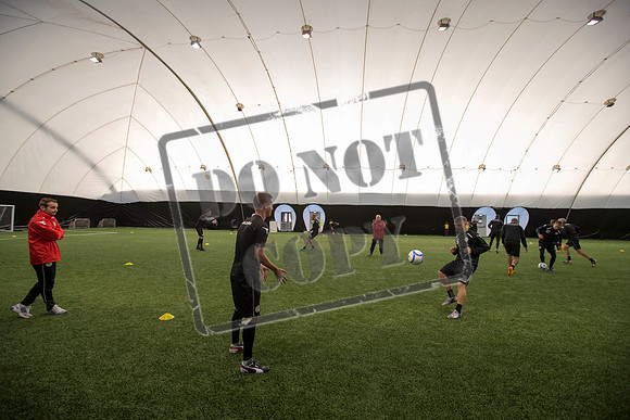 St Mirren training under the Dome