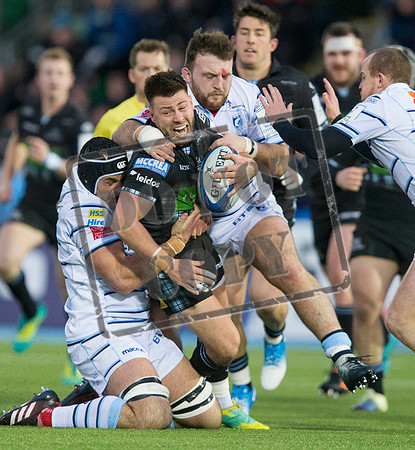 Glasgow Warriors v Cardiff Scotstoun stadium, Glasgow. Scotland. UK - 13 January 2019. SPFL, Football,