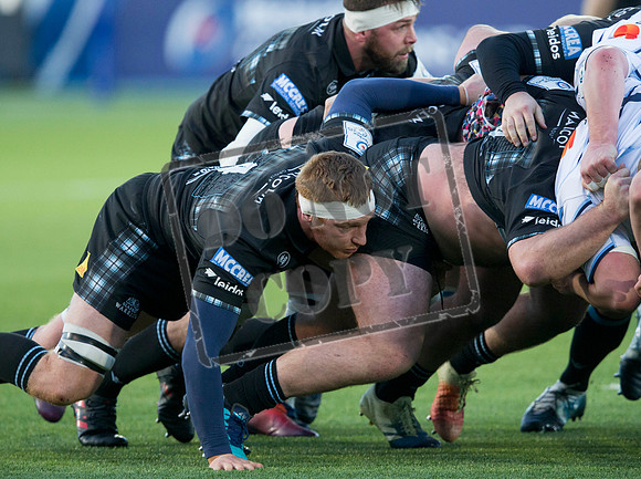 Glasgow Warriors v Cardiff Scotstoun stadium, Glasgow. Scotland. UK - 13 January 2019. SPFL, Football,