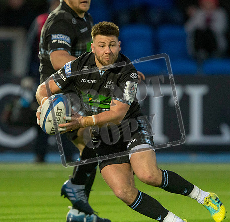 Glasgow Warriors v Cardiff Scotstoun stadium, Glasgow. Scotland. UK - 13 January 2019. SPFL, Football,