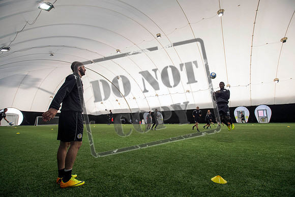 St Mirren training under the Dome