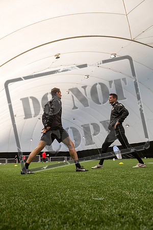 St Mirren training under the Dome