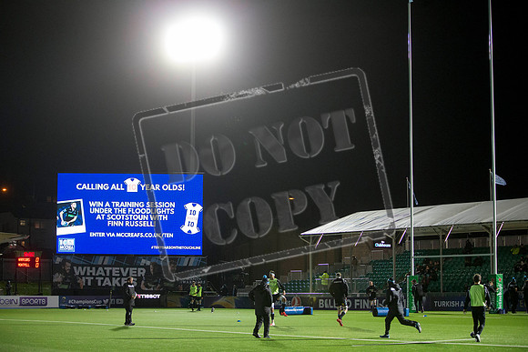 07/12/17 / EUROPEAN RUGBY CHAMPIONS CUPGLASGOW WARRIORS V MONTPELLIER - SCOTSTOUN - GLASGOW