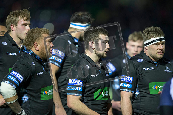 07/12/17 / EUROPEAN RUGBY CHAMPIONS CUPGLASGOW WARRIORS V MONTPELLIER - SCOTSTOUN - GLASGOW