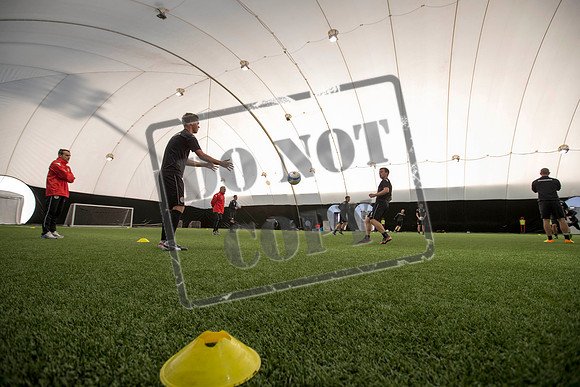 St Mirren training under the Dome