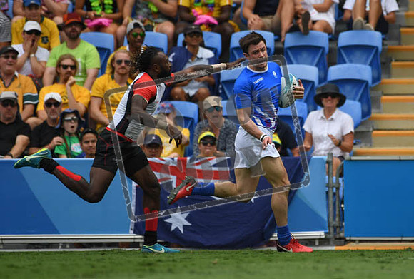 Day 10 Rugby 7 - Scotland v Papua New Guinea- Robina Stadium Gold Coast 2018