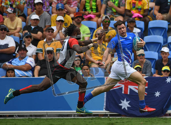Day 10 Rugby 7 - Scotland v Papua New Guinea- Robina Stadium Gold Coast 2018