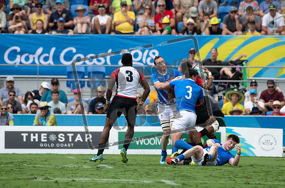 Day 10 Rugby 7 - Scotland v Papua New Guinea- Robina Stadium Gold Coast 2018