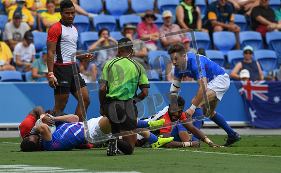 Day 10 Rugby 7 - Scotland v Papua New Guinea- Robina Stadium Gold Coast 2018