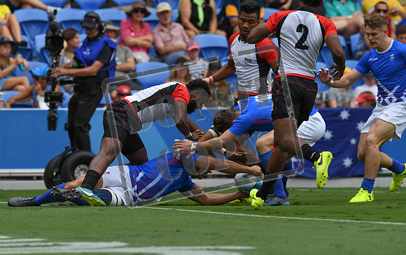 Day 10 Rugby 7 - Scotland v Papua New Guinea- Robina Stadium Gold Coast 2018