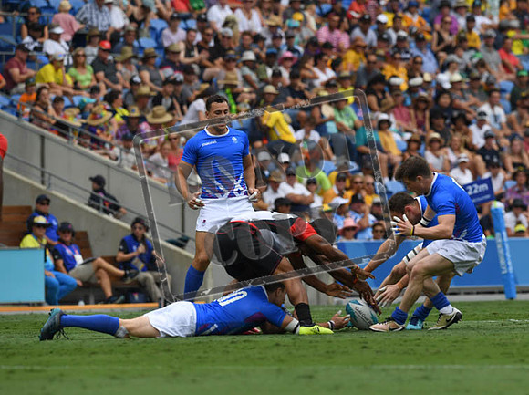 Day 10 Rugby 7 - Scotland v Papua New Guinea- Robina Stadium Gold Coast 2018