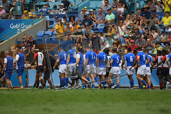 Day 10 Rugby 7 - Scotland v Papua New Guinea- Robina Stadium Gold Coast 2018