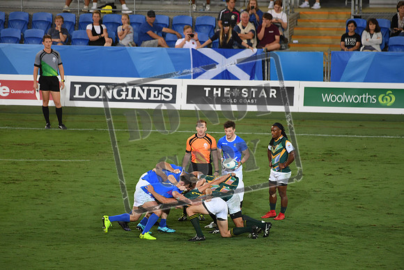 Day 10 Rugby 7 - Scotland v South Africa  Robina Stadium Gold Coast 2018