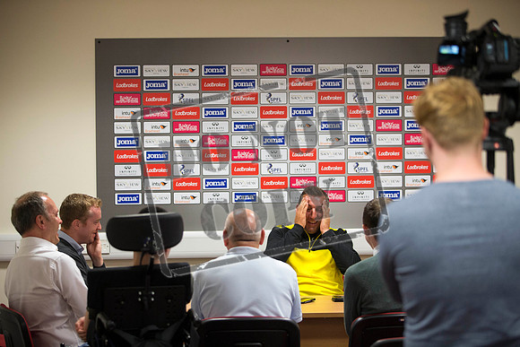 St Mirren Press Conference Ladbrokes Scottish Premiership, Football,