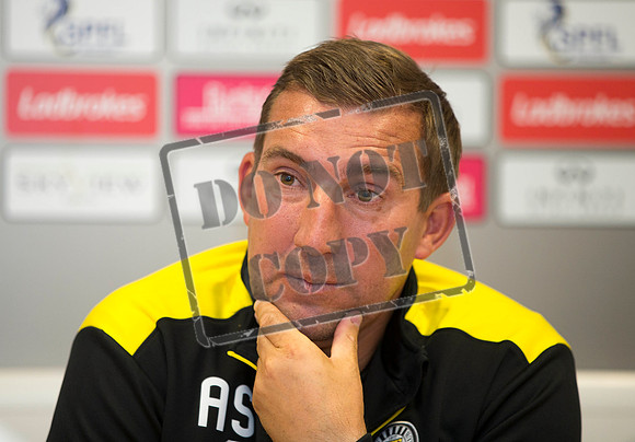 St Mirren Press Conference Ladbrokes Scottish Premiership, Football,