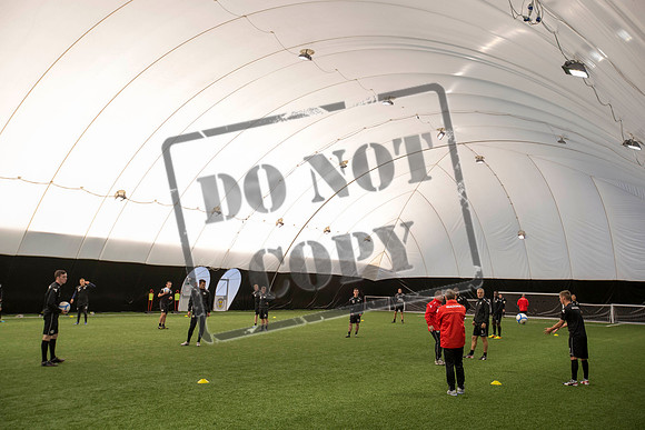 St Mirren training under the Dome