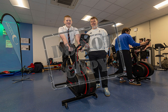 Jack Carlin back at his old school
