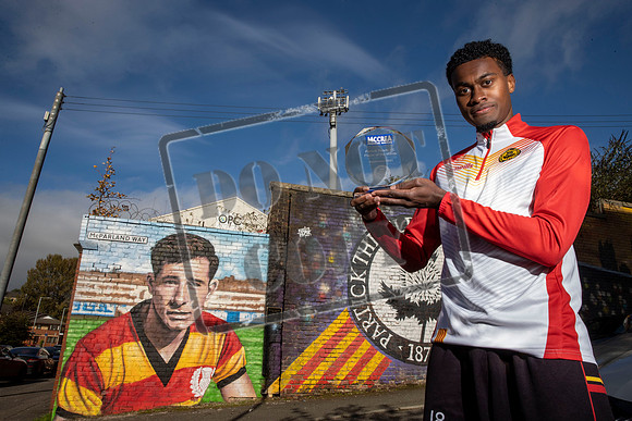 Partick thistles Tunji Akinola Mccrea player of the month
