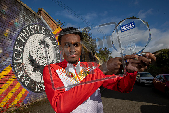 Partick thistles Tunji Akinola Mccrea player of the month