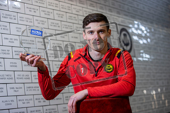 Partick Thistle FC McCrea player of the month Jamie Sneddon