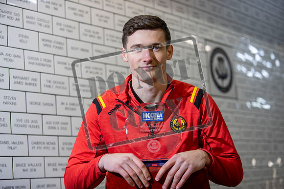 Partick Thistle FC McCrea player of the month Jamie Sneddon