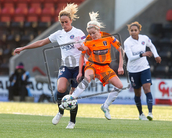 Soccer - UEFA Women's Champions League - Quarter Final - Glasgow City v Paris St Germain - Excelsior Stadium