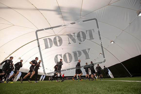 St Mirren training under the Dome