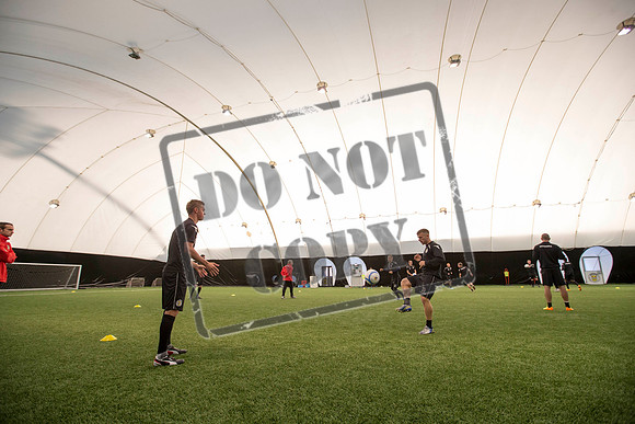 St Mirren training under the Dome