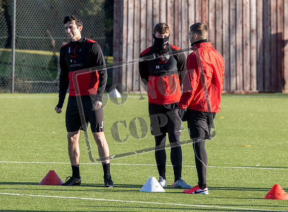 St Mirren training ahead of cup semi final
