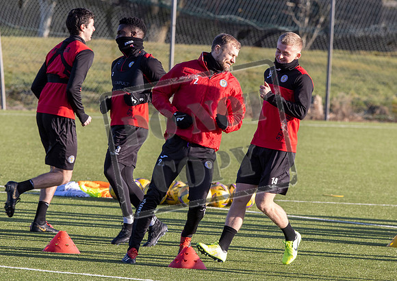 St Mirren training ahead of cup semi final