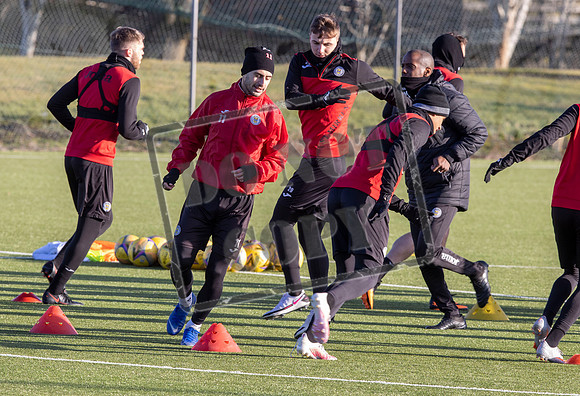 St Mirren training ahead of cup semi final