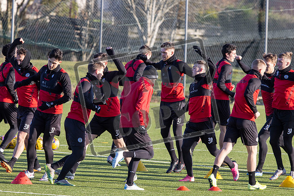 St Mirren training ahead of cup semi final