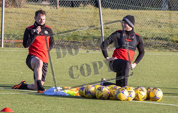 St Mirren training ahead of cup semi final
