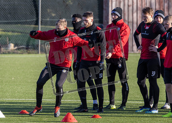 St Mirren training ahead of cup semi final
