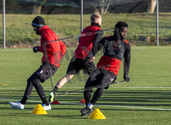 St Mirren training ahead of cup semi final