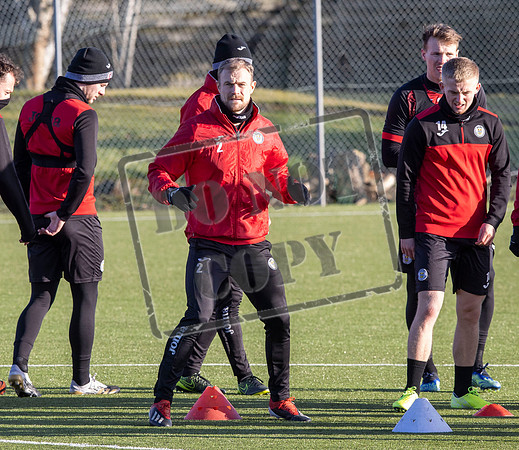 St Mirren training ahead of cup semi final
