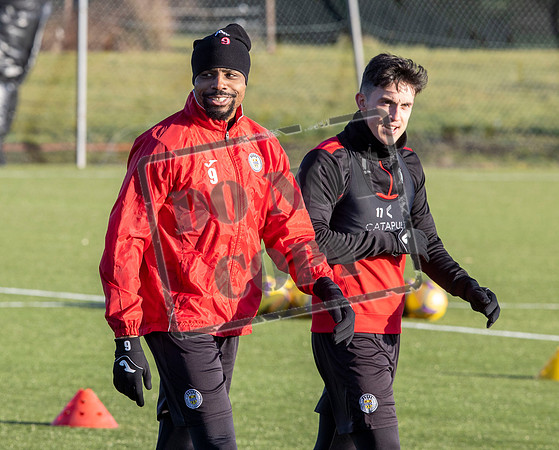 St Mirren training ahead of cup semi final