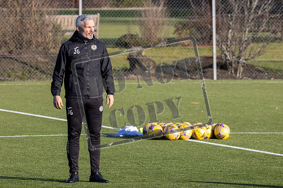 St Mirren training ahead of cup semi final