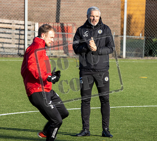 St Mirren training ahead of cup semi final