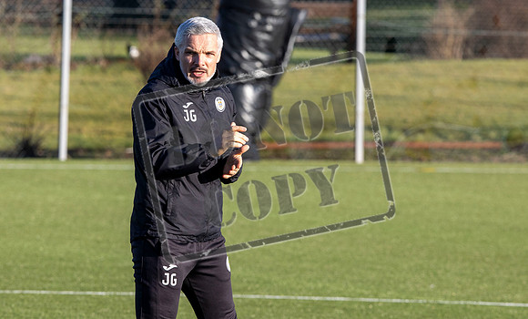 St Mirren training ahead of cup semi final