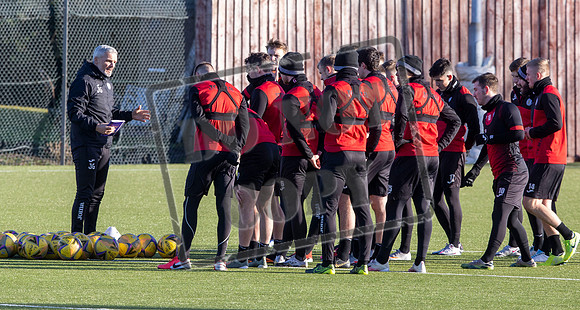 St Mirren training ahead of cup semi final