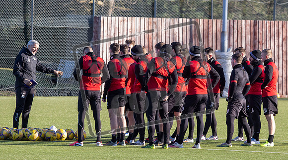 St Mirren training ahead of cup semi final